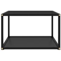 Mesa de Centro Auxiliar Vidrio Templado 60x60x35 Cm
