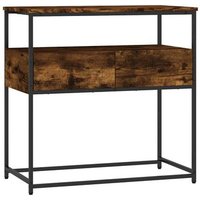 Consola Auxiliar de Madera Roble Ahumado 75x40x75 Cm CFW772035