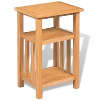 Mesa Auxiliar de Café con Estante 27x35x55cm