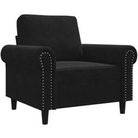 Sillón De Terciopelo Negro