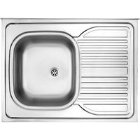 Fregadero de Acero Inoxidable con Escurridor a la Derecha - Cubeta