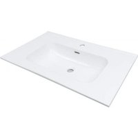 Lavabo de Baño Cerámico Empotrado - 80 Cm