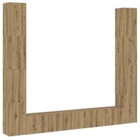 Muebles de TV de Pared Vidaxl Roble Artesanal