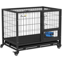 Jaula Para Perros Grandes De Acero 109x72x79 Cm Pawhut