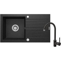 Fregadero Deante Zorba ZQZV2113 de Granito 76x44 cm