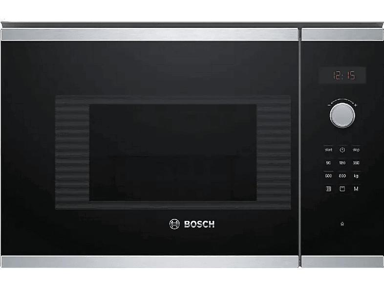 Microondas integrable Bosch BEL523MS0, 800W, 20 L, Grill, Acero inoxidable (Reacondicionado)