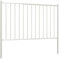 Panel de Valla para Exterior Acero Recubrimiento Polvo Blanco 1,7x1,25m