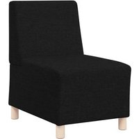 Sillón Sin Brazos De Tela Negro 55 Cm Cfw247556