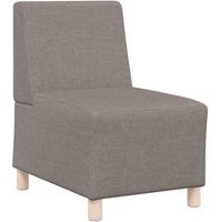 Sillón Sin Brazos Sofá Tela Gris Topo Sillón Sin Brazos Sofá Tela Gris Topo