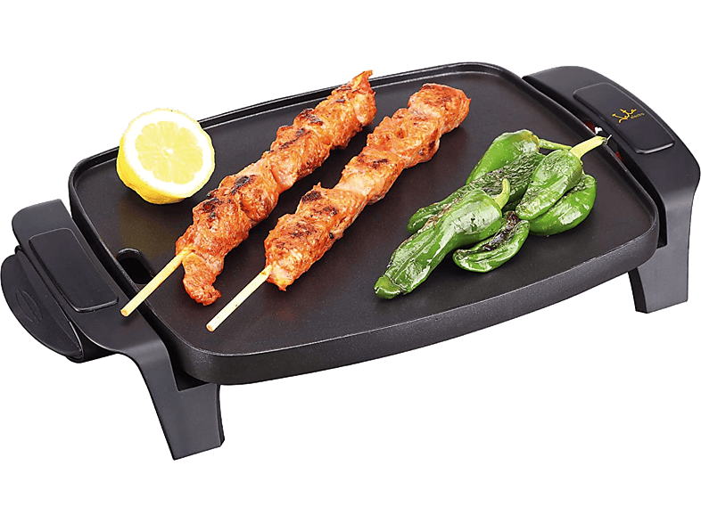 Plancha de asar Jata GR205 1000W con termostato regulable y recubrimiento antiadherente