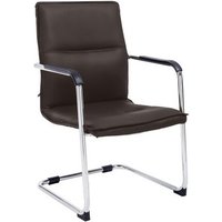 Silla Seattle Estilo Cantiléver Simil Cuero