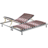 Conjunto de 2 Somieres Ajustables Manualmente 90x200 Cm