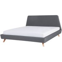 Cama Doble Tapizada 180 X 200 Cm con Estructura y Cabecero Vienne