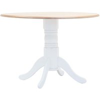 Mesa de Comedor de Madera Maciza de Caucho 106 cm