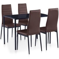 Conjunto de Mesa y Sillas de Comedor 5 Piezas
