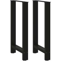 Patas de Mesa de Centro Acero Negro Vidaxl Patas de Mesa de Centro Acero Negro Vidaxl