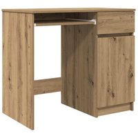 Escritorio de Madera Roble Artisan vidalxl 86x49x76 Cm Escritorio de Madera Roble Artisan vidalxl 86x49x76 Cm