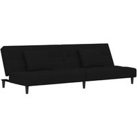 Sofá Cama De 2 Plazas Moderno Terciopelo Negro