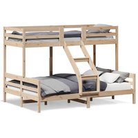Litera de madera maciza 80x200/140x200 cm