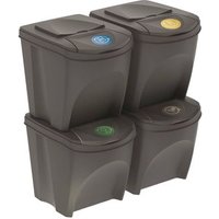Set de 4 Cubos de Basura para Reciclaje Wellhome 4x25L