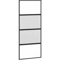 Puerta Corredera Vidrio Templado Y Aluminio 90x205 Cm