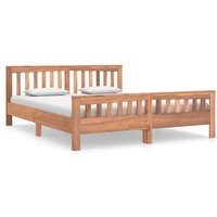 Estructura de Cama Madera Teca Maciza 160x200 cm