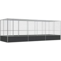 Pajarera de Acero Vidaxl 625x207x212 Cm
