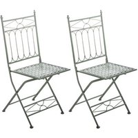 Set de 2 Sillas de Balcón Asina Metálicas Plegables
