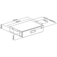 Maclean MC-461 Cajón Ergonómico Bajo Escritorio Organizador