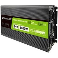 Green Cell Przetwornica Napicia Powerinverter LCD 24V 3000W/60000W Czysty Sinus