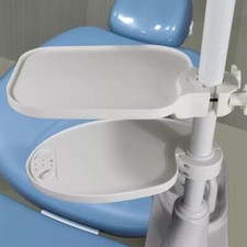 Bandeja de utilidad montada en poste para unidad de silla dental