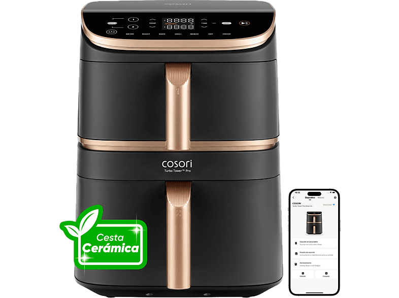 Freidora de aire Cosori Turbo Tower Pro Smart Chef Edition 10.8 L