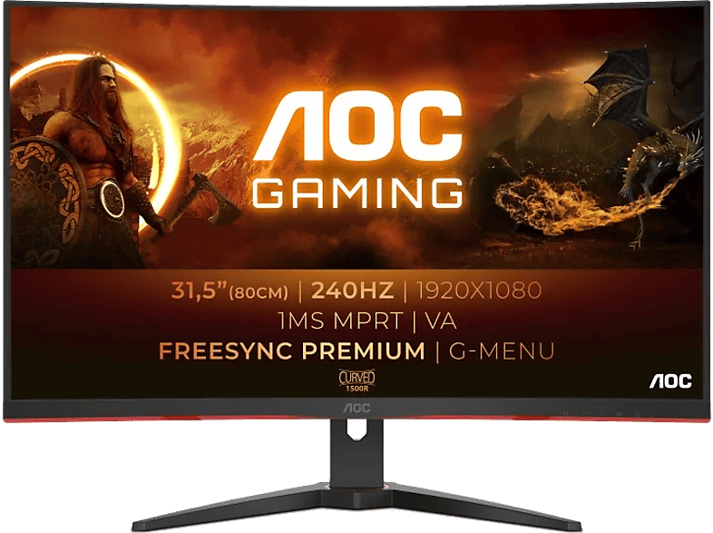 Monitor Gaming AOC C32G2ZE 31.5" Full HD 240 Hz