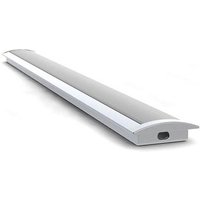 Perfil de Aluminio Empotrable Slimline 8mm para Tiras LED, 2M, Anodizado Gris Plata