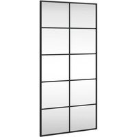 Espejo De Pared Rectangular De Hierro Negro 50x100 Cm Vidaxl Espejo De Pared Rectangular De Hierro Negro 50x100 Cm Vidaxl