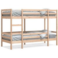 Cama Litera Vidaxl 90x200 Cm Madera Maciza Pino Cama Litera Vidaxl 90x200 Cm Madera Maciza Pino