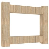 Mueble para TV de 8 Piezas