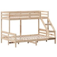 Litera de madera maciza de pino 90x200/140x200 cm
