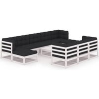 Set de Muebles de Jardín 11 Piezas con Cojines Set de Muebles de Jardín 11 Piezas con Cojines