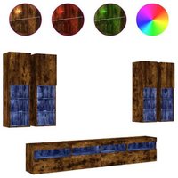 Muebles de TV Vidaxl Roble Ahumado Muebles de TV Vidaxl Roble Ahumado