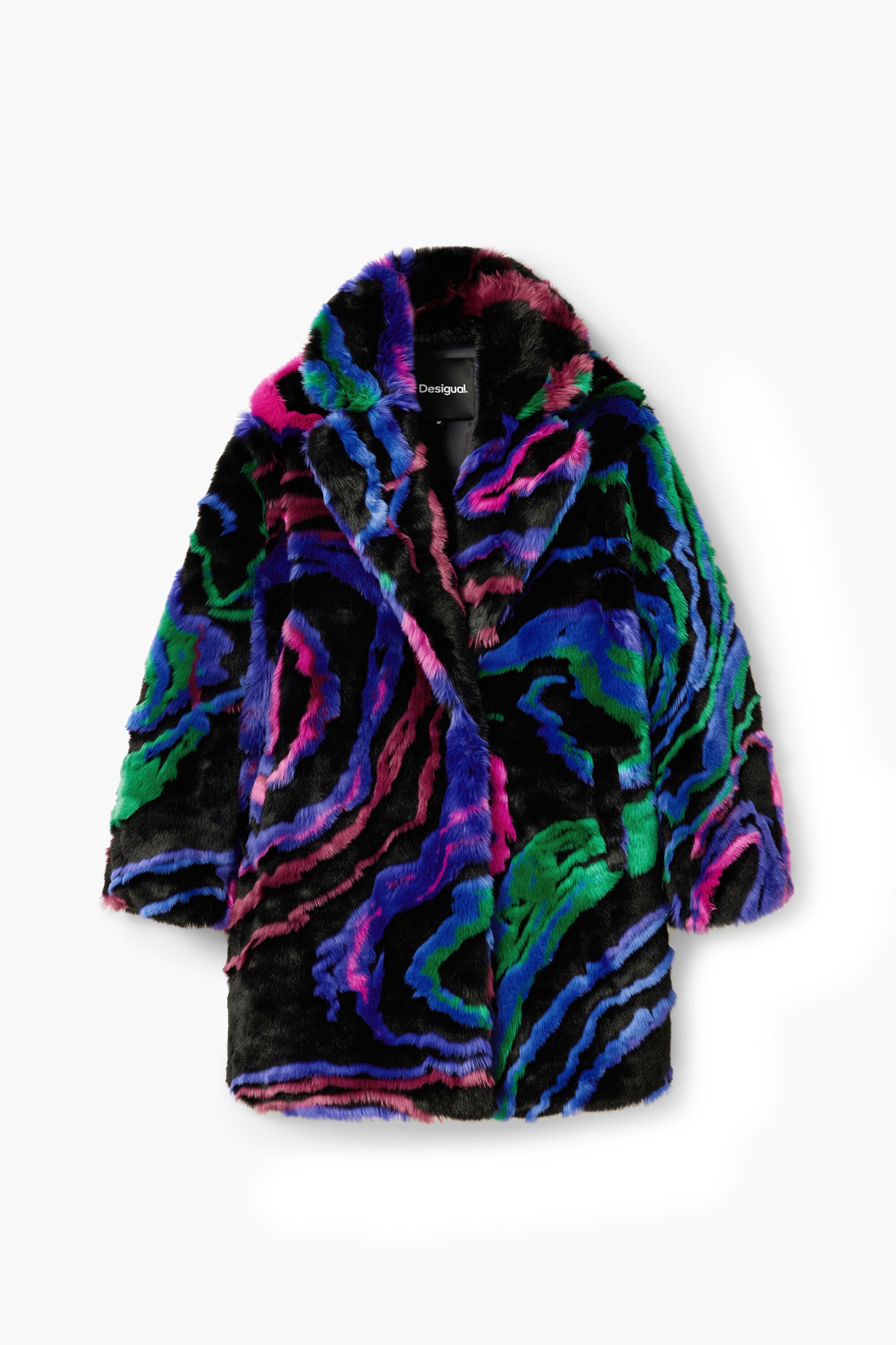 Abrigo de pelo Desigual M. Christian Lacroix