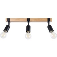 Lámpara de Techo Sollux Zuca E27 Madera