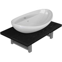 Conjunto de Muebles de Baño 2 Piezas Cerámica Vidaxl