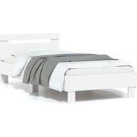 Cama con Cabecero de Madera de Ingeniería 90x190 cm Vidaxl