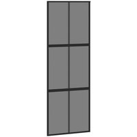 Puerta Corredera Vidrio Templado Y Aluminio 76x205 Cm Vidaxl