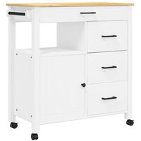 Carrito de Cocina Monza Madera Maciza de Pino 84x40x90 cm Carrito de Cocina Monza Madera Maciza de Pino 84x40x90 cm
