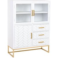 Vitrina 3 Puertas y 3 Cajones 100x40x135cm