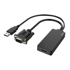 Adaptador de vídeo Hama VGA+USB a HDMI