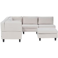 Sofá Modular Esquinero 5 Plazas Tela Unstad