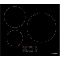 Vitrocerámica de Inducción Sauber Serie 1-6600 (60 cm, 3 Zonas)